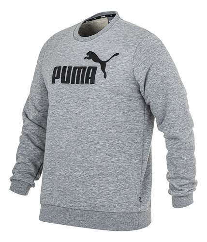 Buzo Puma Essentials Big Logo Gris Solo Deportes