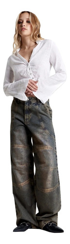 Pantalon Baggy Gastado