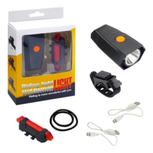 Kit De Luces Led Delantera Y Trasera Para Bicicleta + Envio