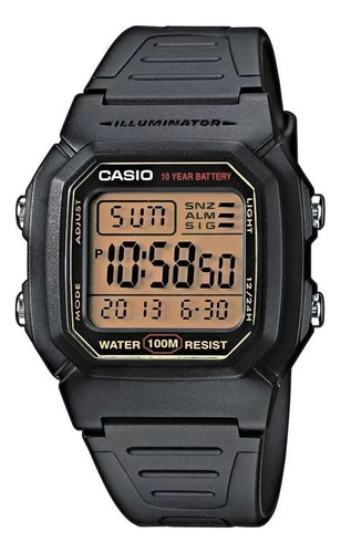 Reloj Casio W-800hg-9a Dual Time Wr100 - Taggershop