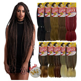 Jumbo Super X Cabelo Para Tranças Jumbão Box Braids 400 Gr