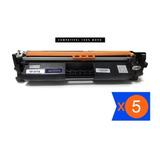 5x Cartucho Toner Compativel P/ Uso Em Hp Cf217a 217a M130 