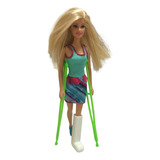Accesorios Casa De Barbie Set Muletas + Yeso