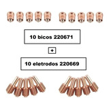 Consumiveis Pmx45 10 Bicos 220671 E 10 Eletrodos 220669