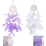 Atrapasueños, Plumas Con Luces, Luces Decorativas, 2pzs