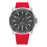 Reloj Para Hombre Tommy Hilfiger Windsurf 1792135 Rojo