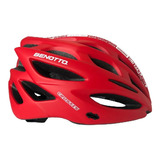 Casco Benotto Ruta Mv50 Crostis Rojo/blanco Ciclismo Color Rojo Talla Mediano