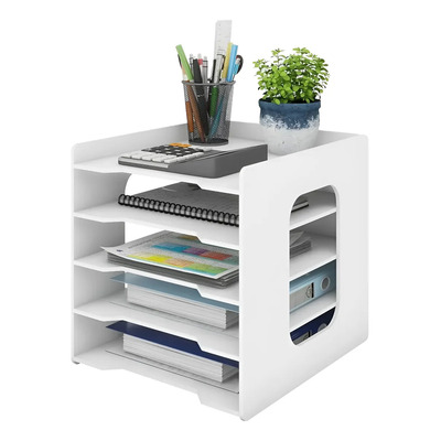 5 Niveles Organizador Archivos Estante Para Archivero Blanco
