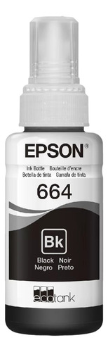 Refil Tinta Original T664 Epson Ecotank Preto T664120