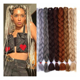 Trenzas Africanas De Kanekalon 100% Original 13pzs Dif.color