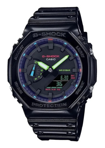 Reloj Casio Hombre G Shock Ga-2100rgb 1a Caja 45.4mm Impacto