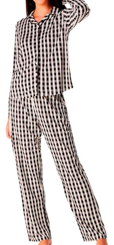 Pijama Longo Feminino 100% Viscose Hering - Americano