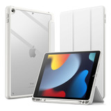 Jetech Funda P/ iPad De 10,2 PuLG De 9 8 7 Gen S Pen Blanco