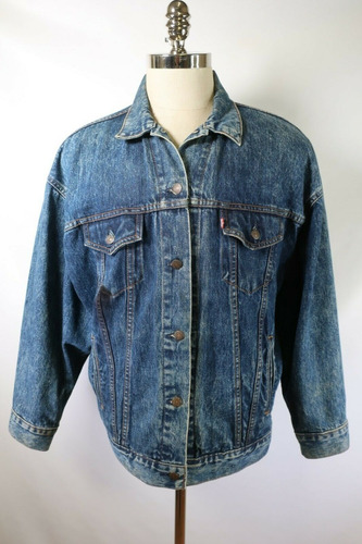 Chaqueta Levis Azul  Original Made In Usa 1990 R4759 Large