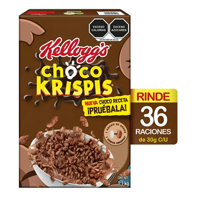 Kellogg's Choco Krispis 1.1 Kg Cereal De Arroz Con Chocolate | MercadoLibre
