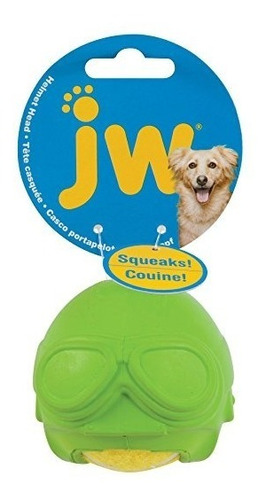 Jw Pet Company Cabeza Del Casco De Aviador Pet Chew Toys