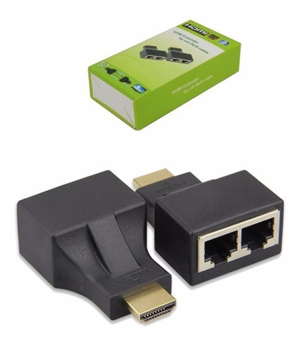 Adaptador Extensor Extensores Hdmi 30m Rj45 Utp Cat5e/6 /e +