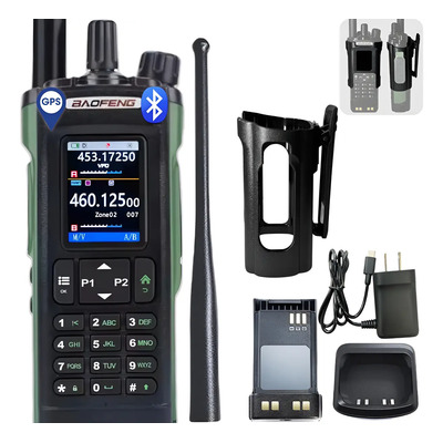 Radio Wokitoki Baofeng Uv-32 Bluetooth Gps Am 10w Multibanda | Meses sin interés