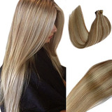 Extensiones Adhesivas De Cabello De 24 Pulgadas Con Reflejos