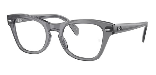 Lentes Ray Ban Rx0707v 8199 Gris Traslucido Oftalmico Nuevo