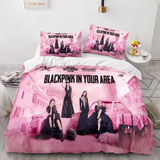 Juego De Cama Blackpink Fundas De Almohada Funda De Edredón