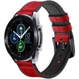 Correa De Caucho Con Piel Premium Para Galaxy Watch 3 45 Mm