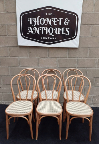 Antiguas 6 Sillas Thonet Mod 18 Originales Asient Cuadrado 