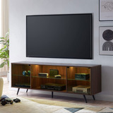 Mueble De Tv Moderno Okd De 75 Pulgadas Con Luces Led En