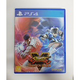 Street Fighter V Champion Edition Ps4 Físico Em Bom Estado