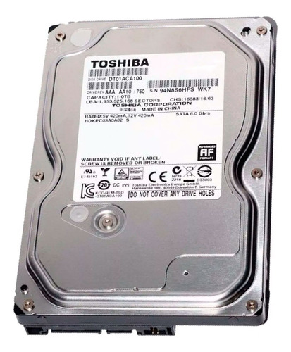 Disco Duro Toshiba 1tb 3.5  7200rmp Sata Iii 6gb/s 32mb