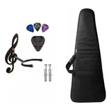 Kit Bag Case Para Violão Acessório Suporte De Parede Brindes