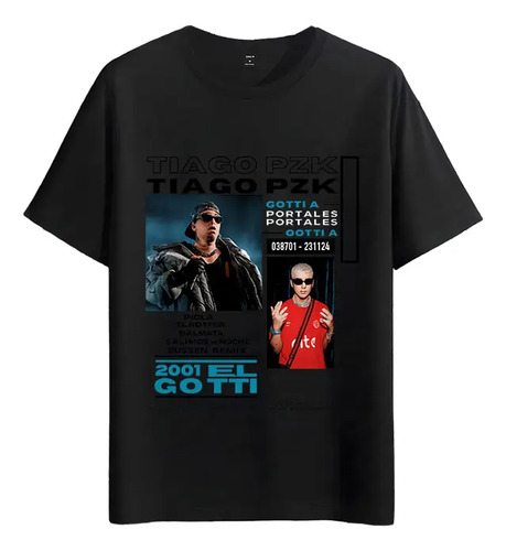 Tshirt Muscle Freaks Tiago Pzk Estilo Gotti Portales Música