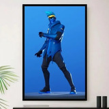 Quadro Gamer Fortnite Jogo Tiro A4 23x33cm