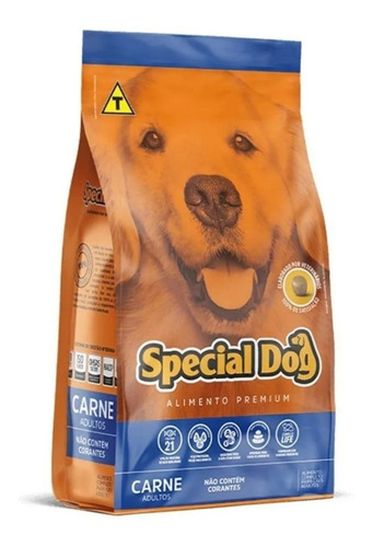 Ração Special Dog Carne Adultos 10,1kg Premium Sem Corantes