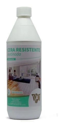 Cera Líquida Resistente Acetinada Ww P/ Madeira 1 L S. Bona