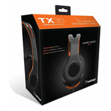 Headset Alámbrico Tx30 Voltedge Universal Ps, Xbox, Nsw Y Pc Color Naranja/negro