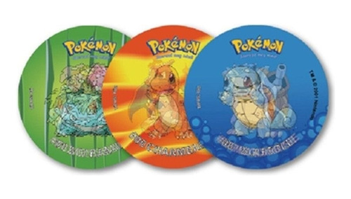 Colección Tazos Pokémon Primera Generación 3d 56 Piezas