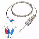 Sensor Temperatura Pt100 Roscas Npt 1/2 Cable De 1mt
