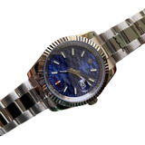 Reloj Rolex Datejust Automatico Zafiro 40mm  Carátula Azul