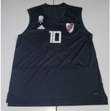 Camiseta Básquet River 2020 Negra #10, Talle L