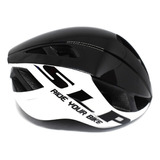 Casco Slp Bicicleta Ciclismo 15 Vent 220gr C/regulador Color Blanco Y Negro Talle M