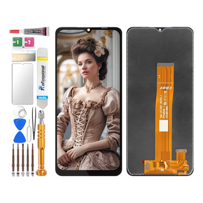 Pantalla Lcd Para Samsung A12 A02 A125m A125f A125u A125m Zahin Negro