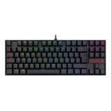 Teclado Mecánico Redragon K552 Rgb Kumara Switch Red Negro