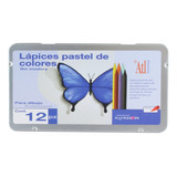 Lápices Pastel De Colores Sin Madera Profesional 12 Pzas Atl