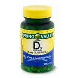 Vitamina D3 Softgels Natural 2,000iu 200 Tabletas Eg D45