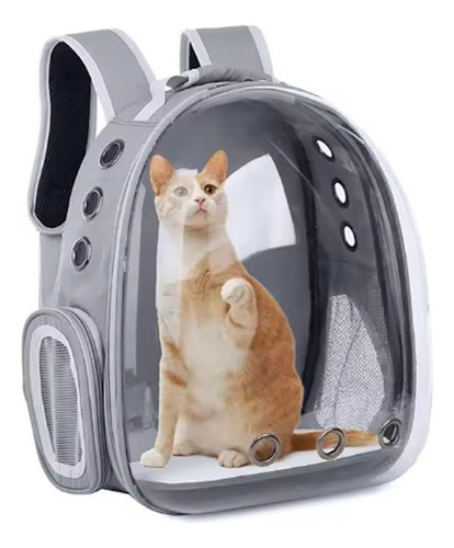 1 Mochila Transportadora Para Perros Gatos Mascotas Backpack