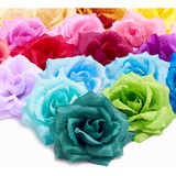 Rosas De Tela Modelo D X 10 Flores De 8cm