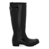 Bota De Agua Mujer Hunter Alta Wft1001rgl Gloss Black