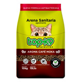 Arena Sanitaria Para Gatos Topk9 Aroma Café Moka 10kg