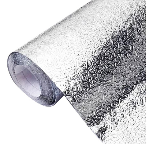 Adesivo A Prova De Óleo Folha Alumínio Impermeável 40cmx5m